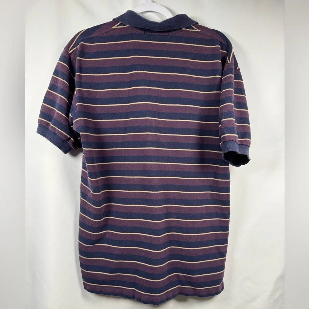 Polo by Ralph Lauren Vintage Navy, Yellow & Burgundy Striped L